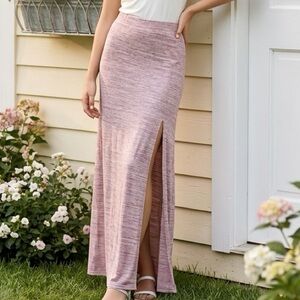 American Eagle pink maxi skirt med